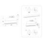 GL6815 WH белый LED 12W 3000K 24° 230*22*87