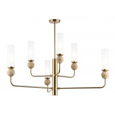 LH53251/6 BS/FR латунь/белый матовый E14*6 max 40W D1050*1445