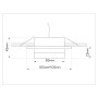 TN52422 BK/FR черный/белый матовый GX53 max 12W 105*105*45