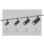GL2315 BK черный IP20 24W 3CCT 3000-6400K 48V D65*140