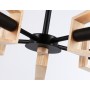 TR80495/5 BK/LW черный/светлое дерево E14/5 max 60W D620*430