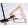 TR80495/5 BK/LW черный/светлое дерево E14/5 max 60W D620*430