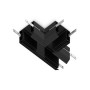 GL1044 BK черный коннектор Т-образный для корпуса в натяжной потолок Magnetic 220V 140*100*61
