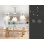 Потолочная люстра TR9091/3 WH/CH Ambrella light