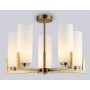 LH56063/5 BS/WH латунь/белый E27*5 max 60W D600*750