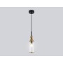 LH55251 BK/BS/CL черный/латунь/прозрачный E14 max 40W D65*1500