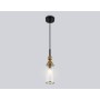 LH55251 BK/BS/CL черный/латунь/прозрачный E14 max 40W D65*1500