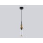 LH55251 BK/BS/CL черный/латунь/прозрачный E14 max 40W D65*1500
