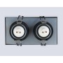 TN1146/2 BK черный IP44 GU5.3/2 180*95*38