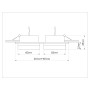TN52423/2 WH/FR белый/белый матовый GX53 max 12W 210*105*45