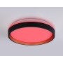 FZ604 BK/GD черный/золото IP20 46W 3000K-6500K+RGB D390*80 (ПДУ ИК)