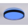 FZ604 BK/GD черный/золото IP20 46W 3000K-6500K+RGB D390*80 (ПДУ ИК)