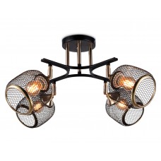 TR80177/4 BK/FGD черный/золото E27/4 max 40W D640*260