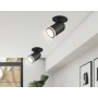 TA1273 SBK/FR черный песок/белый матовый MR16 GU5.3 D55*136