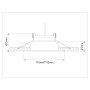 TN52340 SBK/SGD черный песок/золото песок GX53 max 12W 115*115*25