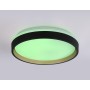 FZ604 BK/GD черный/золото IP20 46W 3000K-6500K+RGB D390*80 (ПДУ ИК)
