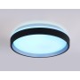 FZ604 BK/GD черный/золото IP20 46W 3000K-6500K+RGB D390*80 (ПДУ ИК)
