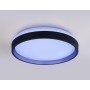 FZ604 BK/GD черный/золото IP20 46W 3000K-6500K+RGB D390*80 (ПДУ ИК)