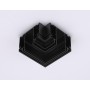 GL1046 BK черный коннектор угловой для шинопровода в натяжной потолок Magnetic 220V в натяжной потолок 100*100*51