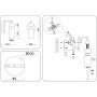 LH56130 BS/FR латунь/белый матовый E14 max 40W 150*100*210