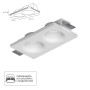 Точечный встраиваемый светильник Arte Lamp INVISIBLE A9283PL-2WH