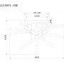 Потолочная люстра Arte Lamp A2199PL-5BK