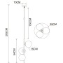 Подвесной светильник Arte Lamp ALCOR A2224SP-3BK