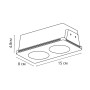 Точечный встраиваемый светильник Arte Lamp INVISIBLE A9286PL-2WH