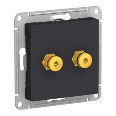 Аудио-розетка акустическая Schneider Electric , карбон