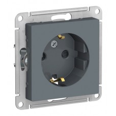 Розетка с заземлением, со шторками Schneider Electric