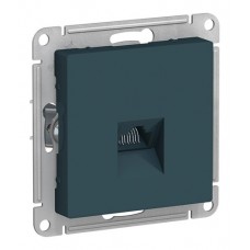 Розетка компьютерная 1xRJ45 Cat.5 Schneider Electric , изумруд