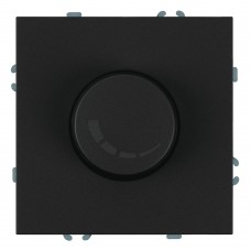 Выключатель диммирующий (механизм), STEKKER, 250В, 500W, серия Эмили, RSW10-5106-05, черный уголь, soft touch