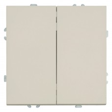 Выключатель 2-клавишный (механизм), STEKKER, 250В, 10А, серия Эмили, RSW10-5104-08, кашемир, soft touch