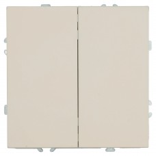 Переключатель 2-клавишный (механизм), STEKKER, 250В, 10А, серия Эмили, RSW10-5107-08, кашемир, soft touch