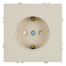 Розетка 1-местная с защитной шторкой с/з (механизм), STEKKER, 250В, 16А, серия Эмили, RST16-5110-08, кашемир, soft touch