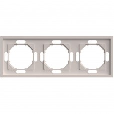 Рамка 3-местная STEKKER, PFR00-5003-08, серия Эмили, кашемир, soft touch