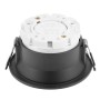 Светильник потолочный встраиваемый, 15W 230V GX53, черный, круг, без лампы, DL512