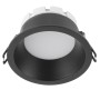 Светильник потолочный встраиваемый, 15W 230V GX53, черный, круг, без лампы, DL512