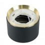 Светильник потолочный Feron Barrel DUET HL459 12W, 230V,GX53, черный + золото IP20
