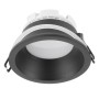 Влагозащищенный светильник встраиваемый, 15W 230V GX53, черный, круг, без лампы, DL513