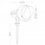 SP2706 12W RGB 85-265V IP65 Светодиодный светильник тротуарный (грунтовый) Feron
