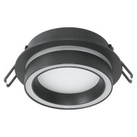 Светильник потолочный встраиваемый, 15W 230V GX53, черный, круг, без лампы, DL514, Feron