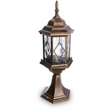 PL124 Светильник садово-парковый Feron, черное золото