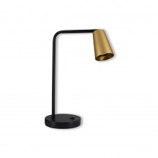 Светильник Feron DE185 BELL MR16 35W, 230V, GU10, золото и чёрный