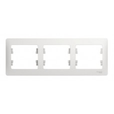 Рамка 3 поста горизонтальная, Schneider Electric GLOSSA,белый