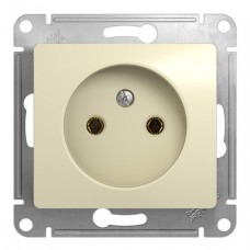 Розетка без заземления Schneider GLOSSA, бежевый
