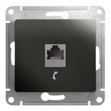 Розетка RJ11 Schneider Electric GLOSSA, антрацит