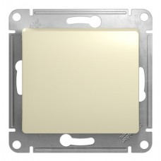 Выключатель 1-клавишный Schneider GLOSSA, бежевый