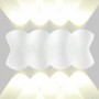 IL.0014.0019-8-WH Светильник настенный LED 8x1W 4200K Белый 220V IP54