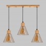 Люстра подвесная MD.5870-3-P-WOOD+BK